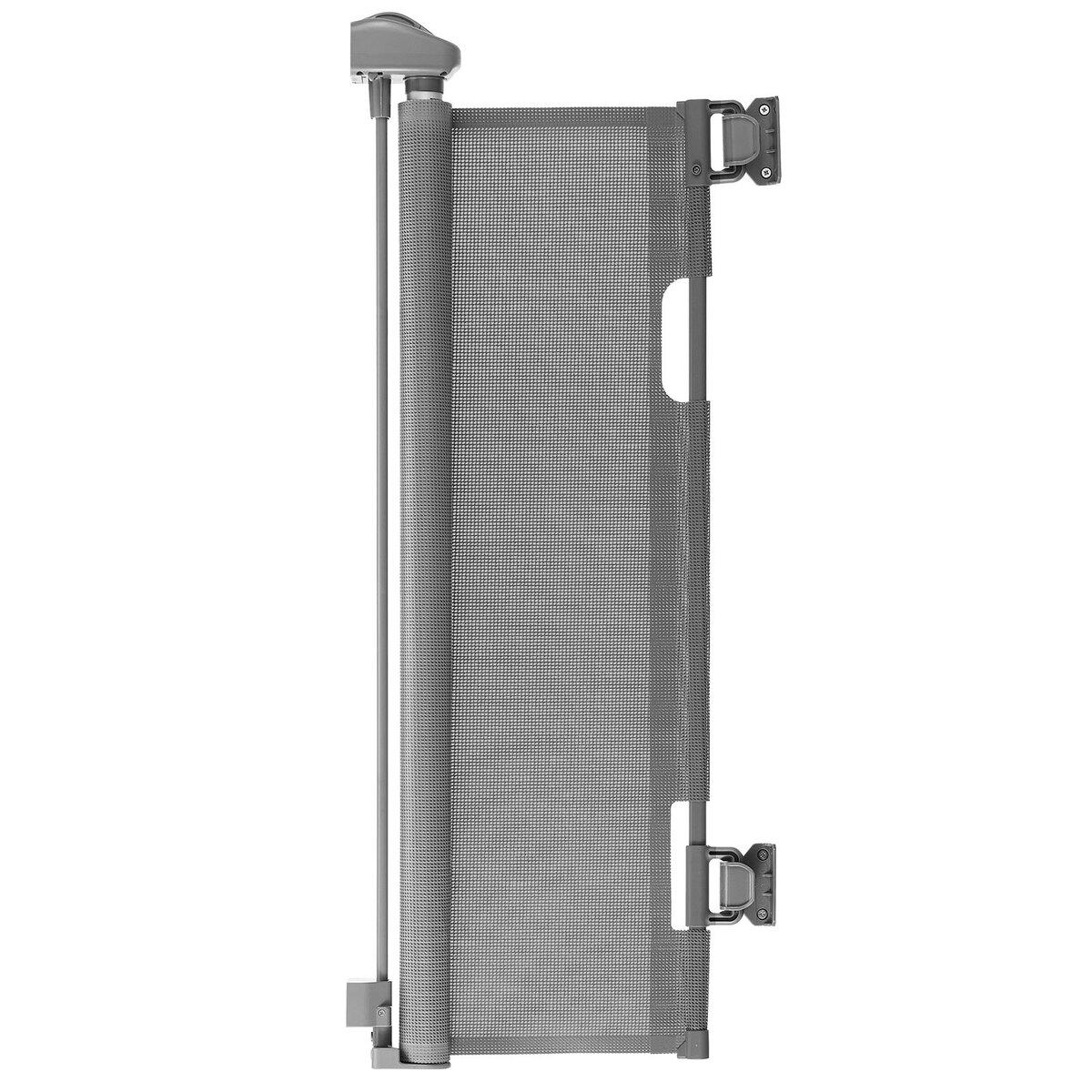 Intrekbaar Babyhekje, Verstelbaar tot 1430 mm Breed, 795 mm Hoog, met Veiligheidsslot, Makkelijk te Gebruiken, Doorlopen zonder te Struikelen, Mesh Hondenhek voor Trappen,