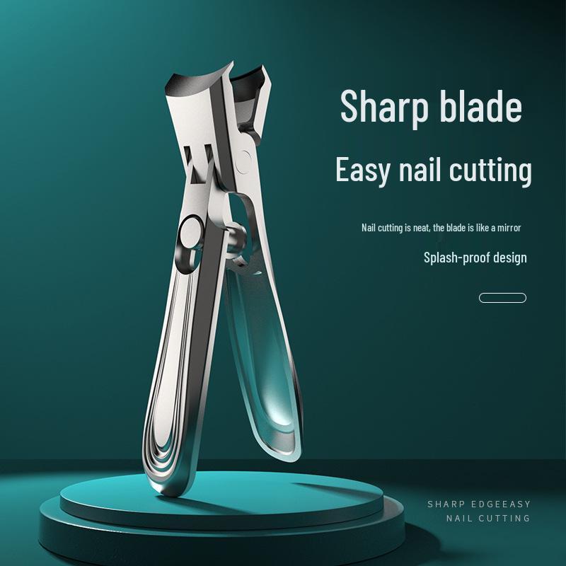 

Anti-Splash Nail Clippers & Pedicure Knife Set with Large Opening