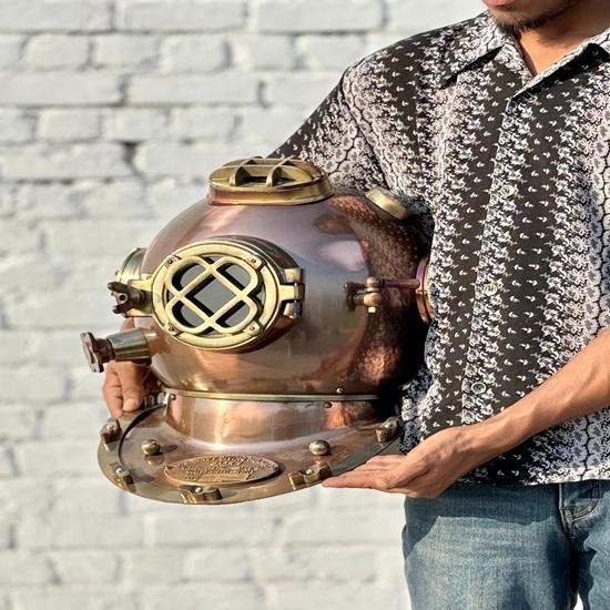 45,72 cm Handgefertigter Taucherhelm, US Navy Marine Taucherhelm Schwerer Marine Taucherhelm Geschenk
