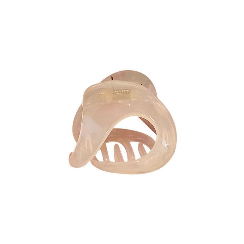 Advanced Sense Transparent Jelly Color Grab Clip Versatile Hairpin Hair Accessories Temperament Special-Shaped Grab Clip Hair Grab Shark Clip Sweet