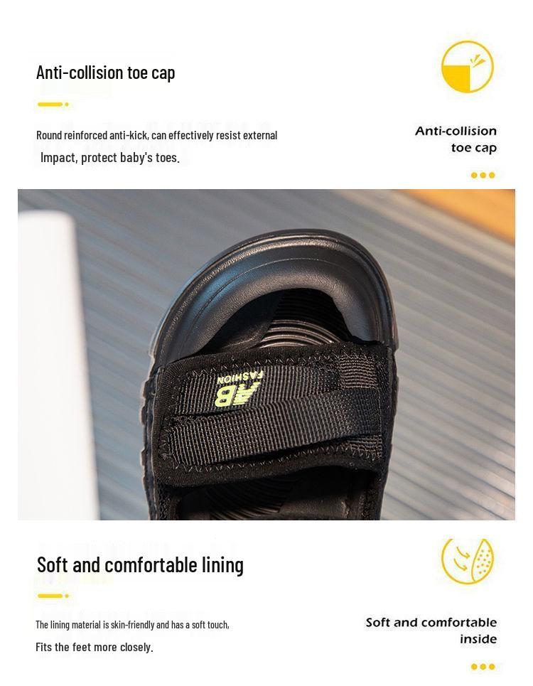 Boys' & Girls' Trendy Closed-Toe Sandals, Non-Slip Toddler & Kids Beach Summer 2025 Collection
