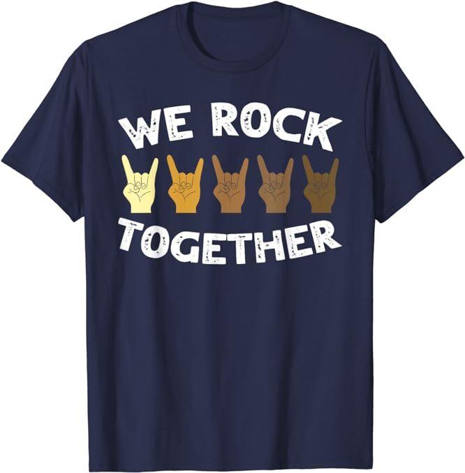 Cool We Rock Together Rocker Hand TShirt Unisex T-Shirt S