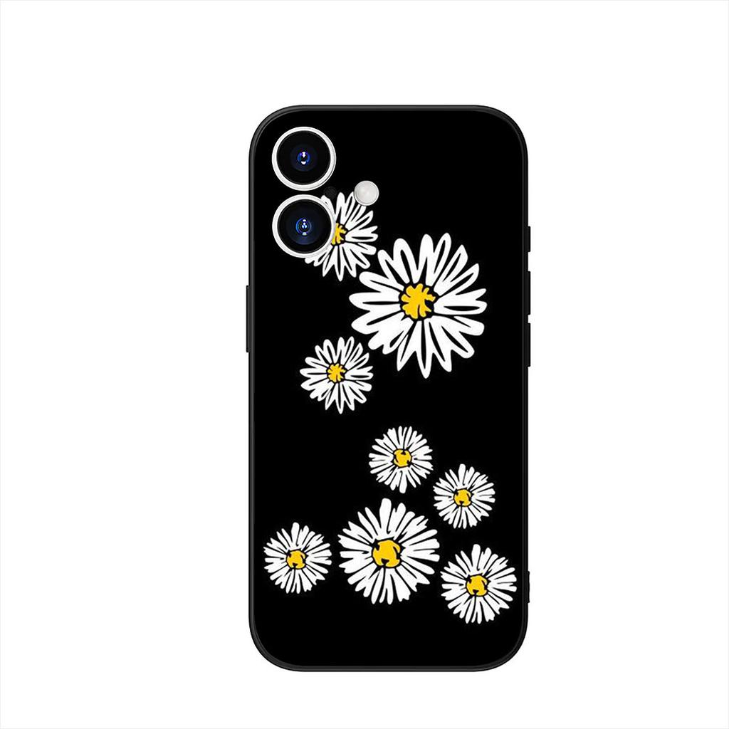 Phone Cover for Apple iPhone 16 15 14 Plus 13 12 Mini 17 Pro Max + 16E Air 16+ ProMax Case Fashion Fresh Little Daisy Flower