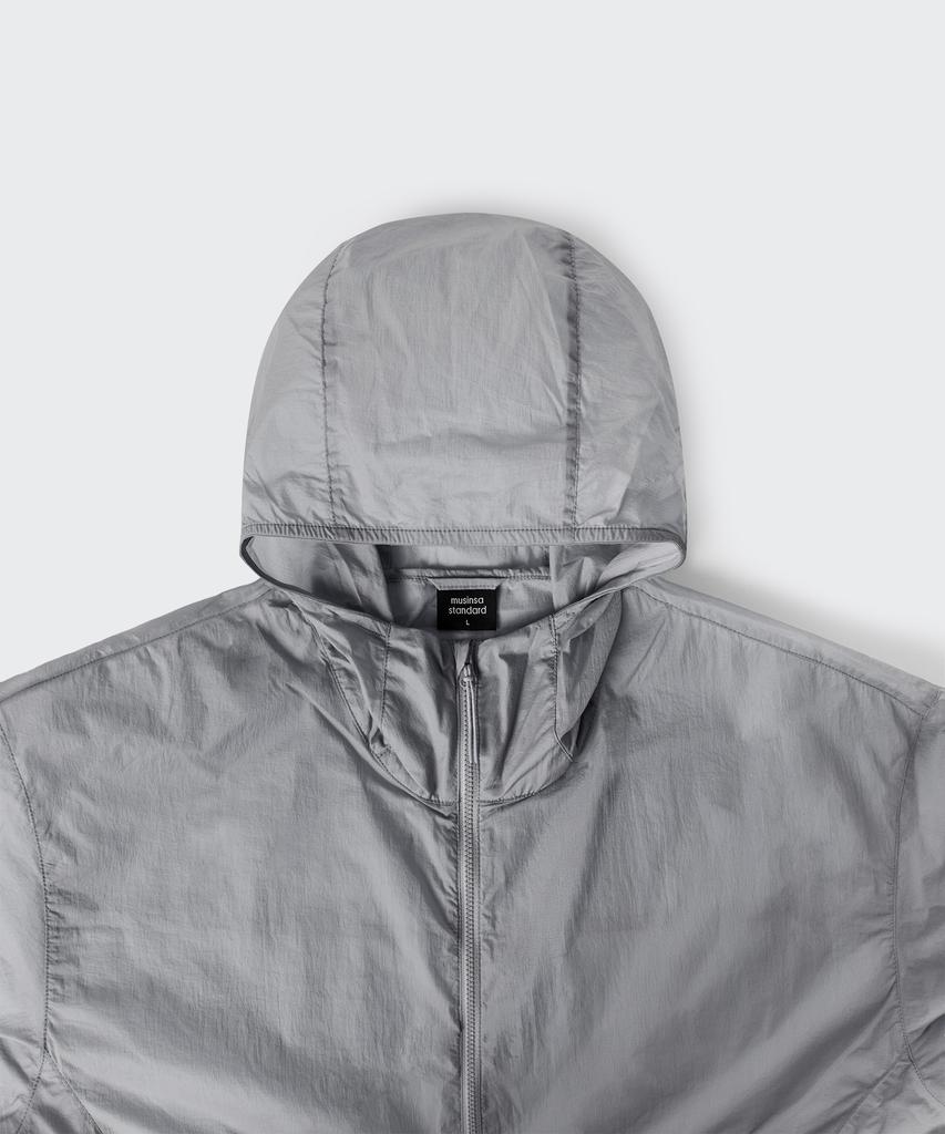 Musinsa Standard [Uv Protection] City Leisure Lightweight Packable Windbreaker Jacket [Light Grey]