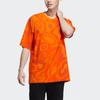 Adidas NEO Camo Print Loose-Fit Sport T-Shirt Men Tops Orange HE7939