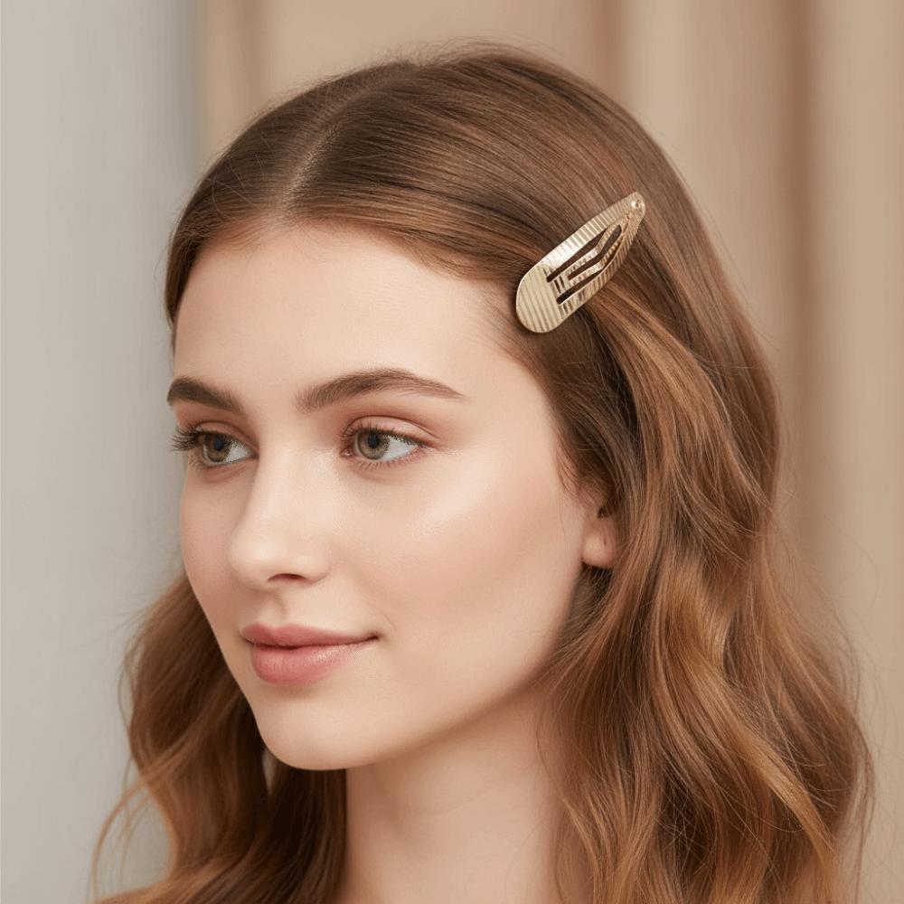 Europe & America Style BB Hairpin Y2K Metal Side Hairpin Fashion Hair Clip  For Women Girls