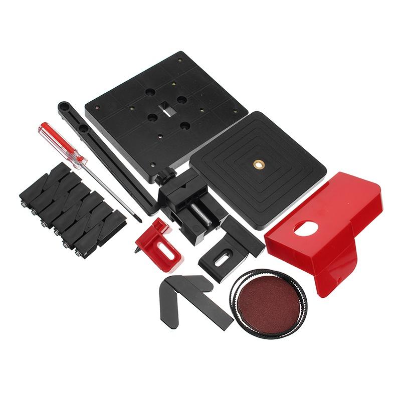 Mini Lathe Machine Multi-functional Metal Wood Plastic Lathe Jigsaw Grinder Driller Milling Drilling Sanding Tool 8-in-1