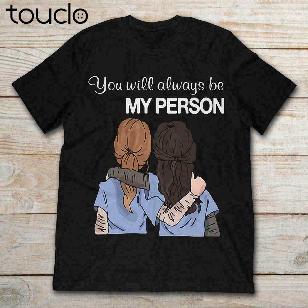 Greys Anatomy You Will Always Be My Person Meredith Grey Black Tshirt S3xl