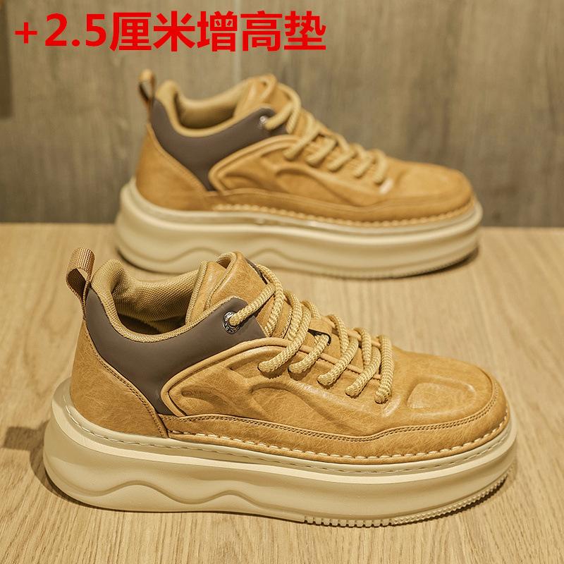 New thick-soled heightening sports and leisure board shoes retro British shoes