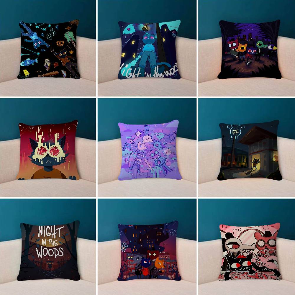 Anime N-Night In The Woods Game Pillow Case Plush Fabric Soft Double Sided Print Sofa Cushion Cover Throw Pillow Covers