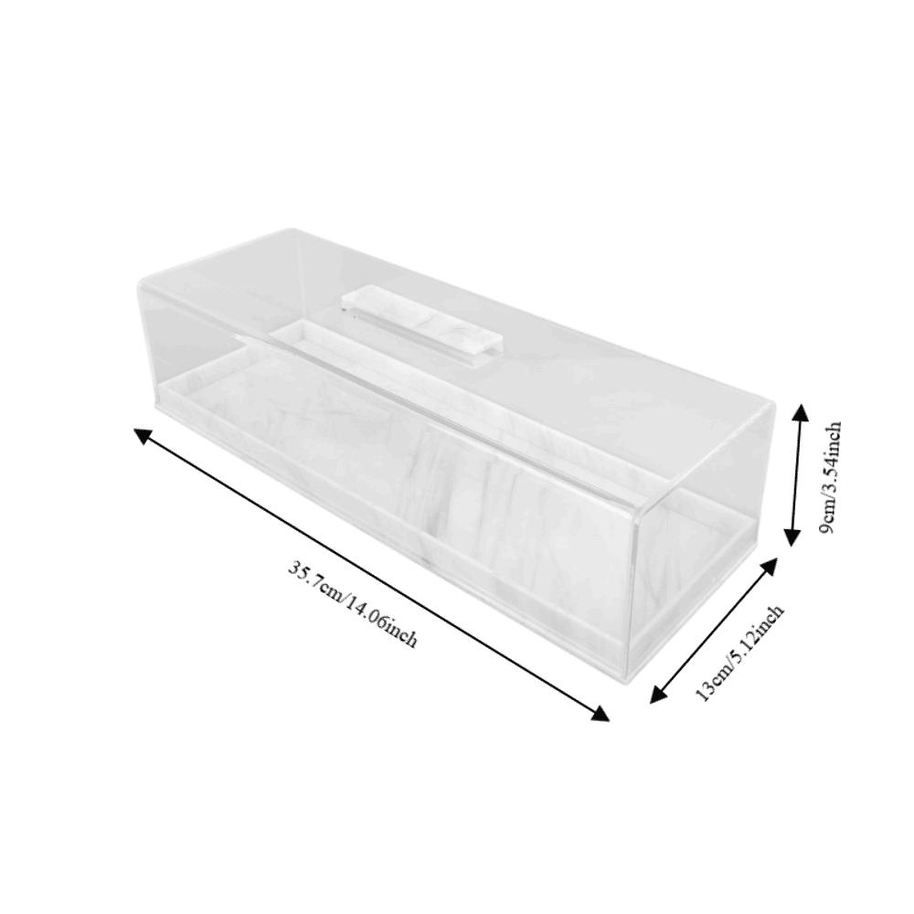 Top Handle Pastry Display Case Rectangular Dessert Holder Tray Clear Cake Platter Pastry Serving
