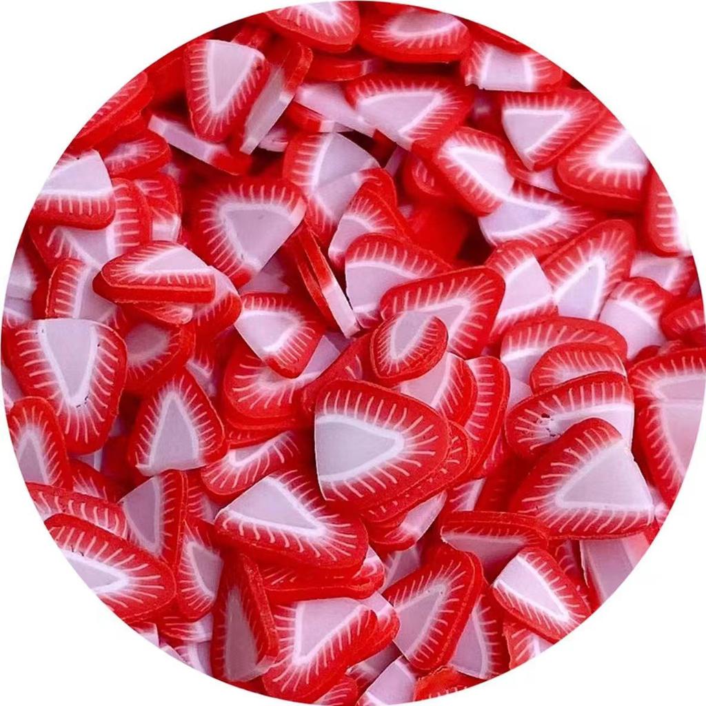 Hot Selling Miniature Polymer Clay Figurine Multi-Fruit Slices Sprinkles for Kids Craft and Slime