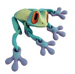 3D Printing Creative plus Humorous Lifelike 3D Frog Variable Style Refrigerator Magnets Playthings Action Children Movable Joint Fidget Playthings