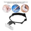 Eyeglass Type Headband Magnifier with 5 Lens LED Lamp for Eyelashes Extension Use