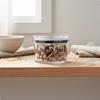 Clear Canister HumidityResistant Dry Food Storage Goods Jar for