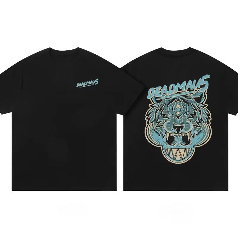 2025 Deadmau5 Elektronická myš Bavlněné tričko Unisex Pánské Dámské Léto Krátký rukáv Módní Značkové Tričko Luxusní Ležérní Y2k+ Topy