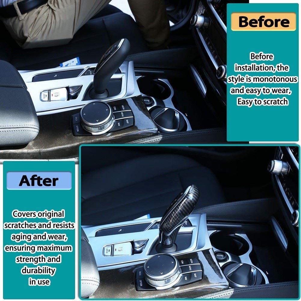 For 5 7 Series G30 G11 G12 X3 X4 G01 G02 Car Gear Knob Decor Cover Trim