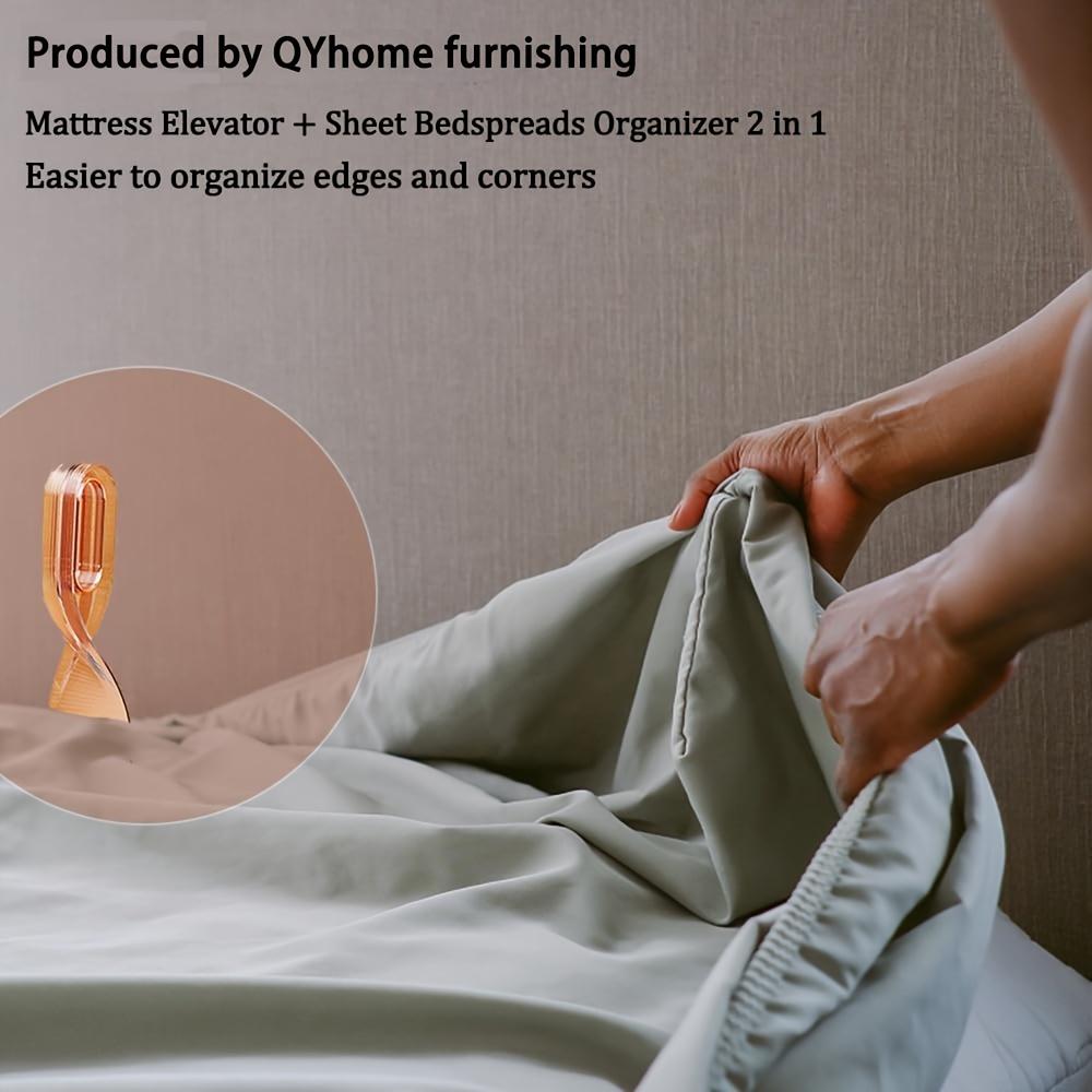 2 pezzi Biancheria da letto Singola Divino Strumento Smistamento Cose Letto Cucito Lenzuolo Macchina Smistatrice Lenzuolo per Letto Fissatore Antiscivolo Sollevatore Materasso Tatami