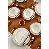Gold Lux ceramic Wishing Tree 24 Piece Dinner Set For 6 Persons