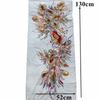 DIY Sequin Appliques 130CM Lace Fabric Appliques Patch Embroidered Appliques  Gown Decoration
