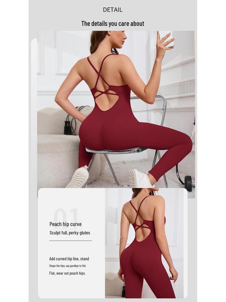 Seamless Ribbed Padded Leggings & Butt-Lifting Fitness Bodysuit