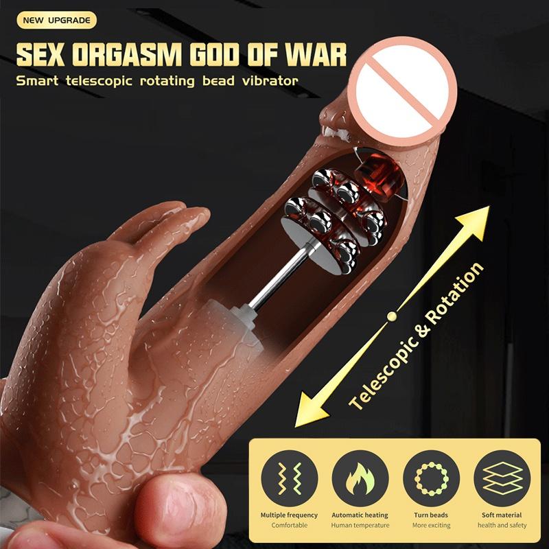 Teleskopický vibrátor dildo pro ženy Stimulátor klitorisu Hračka pro dospělé Erotický sexuální automat Produkty Žena Vagina Strapon Masturbátor Orgasmus