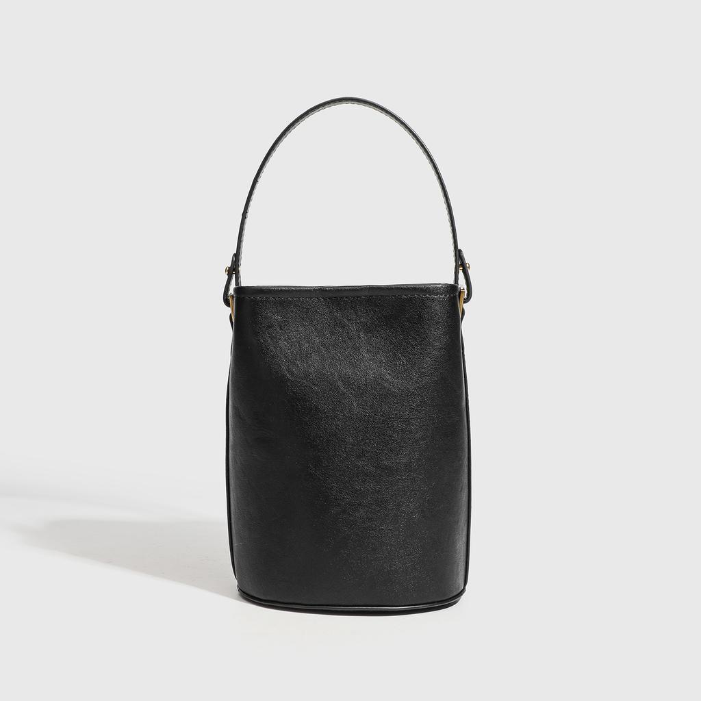 Niche Design Lazy Wind Bag Soft Leather Stray Bucket Bag Women'S Commuter Shoulder Messenger Bag