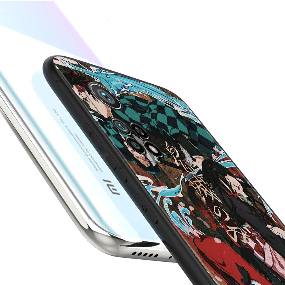Für Xiaomi POCO MI 11 lite F3 10T M4 Pro 5G X3 NFC 11T F4 GT X4 M3 9T Handyhülle Mode Demon Slayer Kimetsu No Yaiba