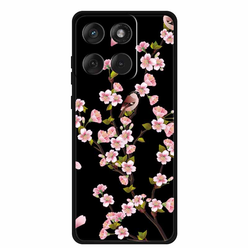 For Motorola G67 Power 5G 2025 Case Shockproof Soft Black Silicone Cute Cat Coque For Moto G67 Power Case 6.7" Cartoon Bumper