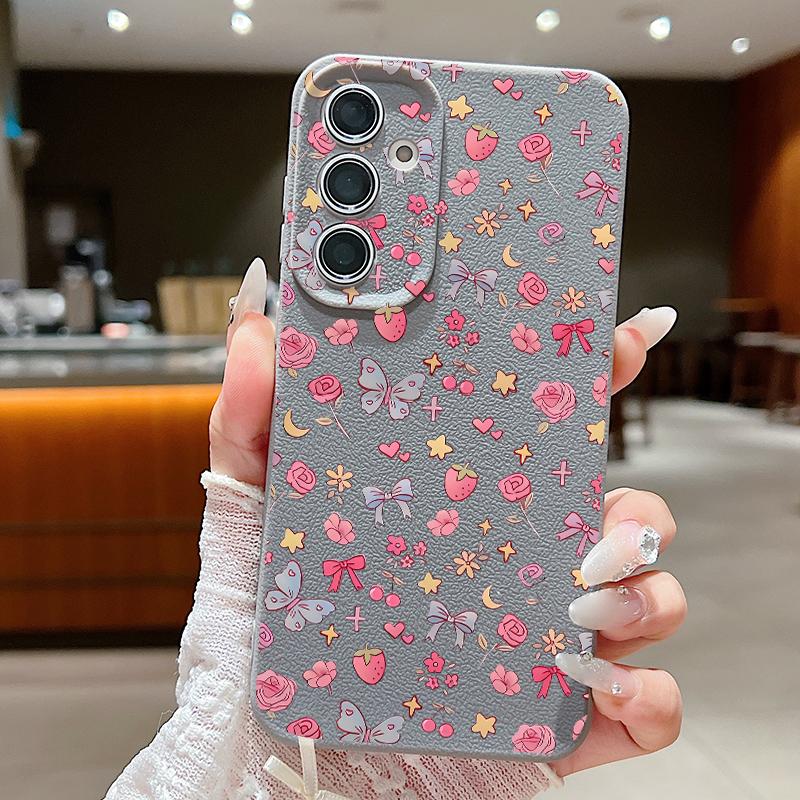 Bowknots Print Phone Case For Samsung A18 A57 A37 A17 A56 A36 A26 A16 A55 A35 A25 A15 A54 S21 FE S22 S23 S24 Plus S25 S26 Ultra Silicone Cover