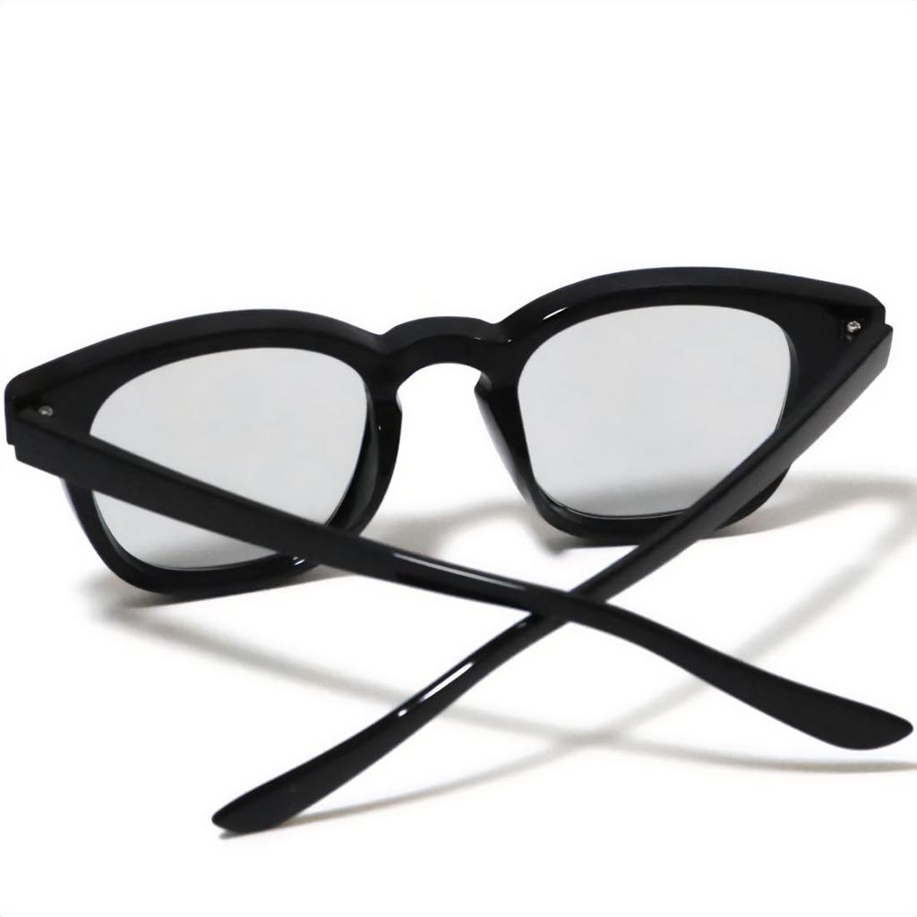 Bliss Leather, Full Model, Small Face Effect, Wellington Date Glasses, Black Rim, Sunglasses, Eye