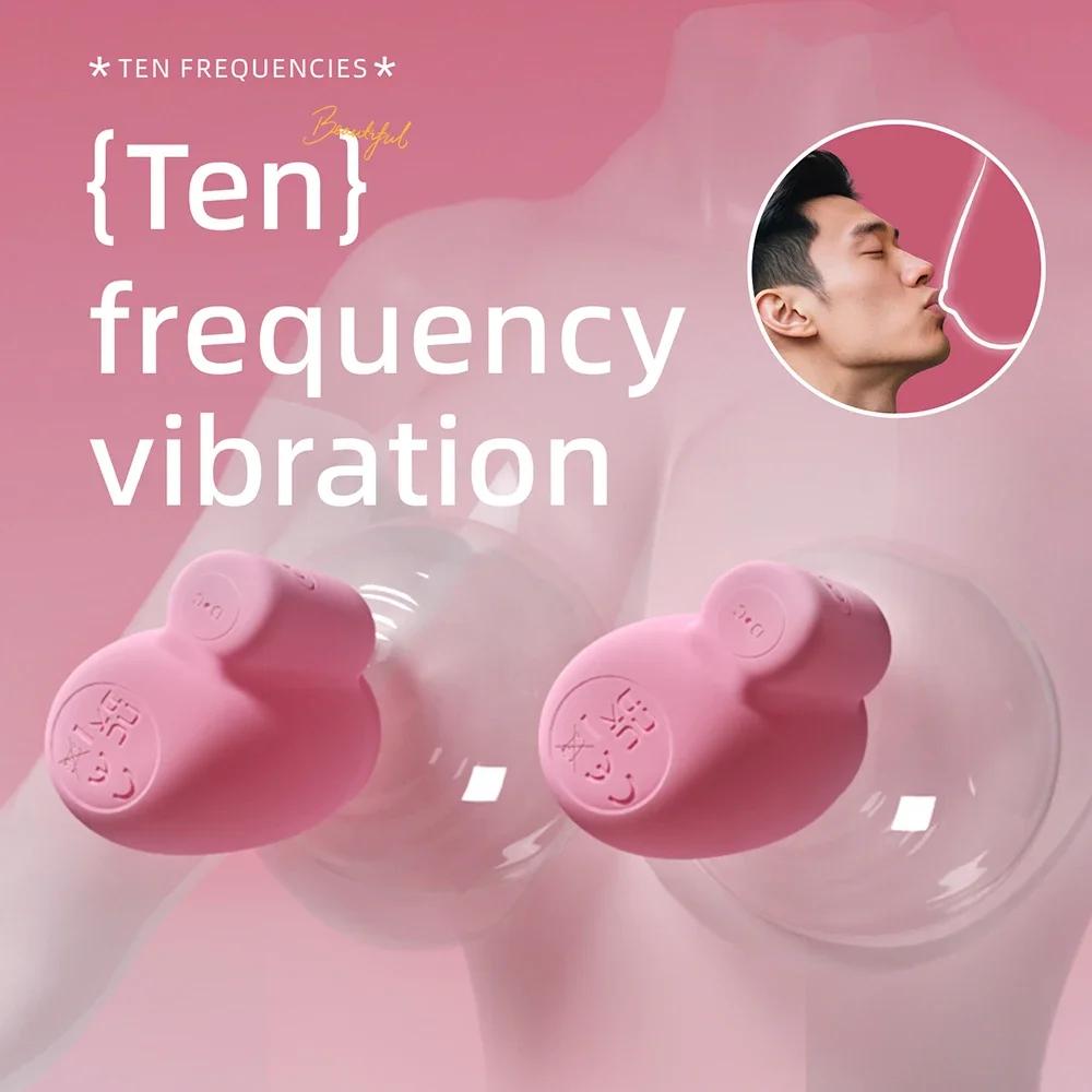 Vibrační klipy na bradavky pro ženy Masáž bradavek a prsou Stimulace bodu G Nálepky na bradavky Vibrátory Sexuální hračky pro ženy Hračky pro dospělé
