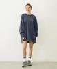 Milkfed Casual MELTY HEART SUPER BIG TEE Navy B/B Women's