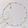Vintage Design Sense Faux Crystal Pearl Clavicle Chain Necklace