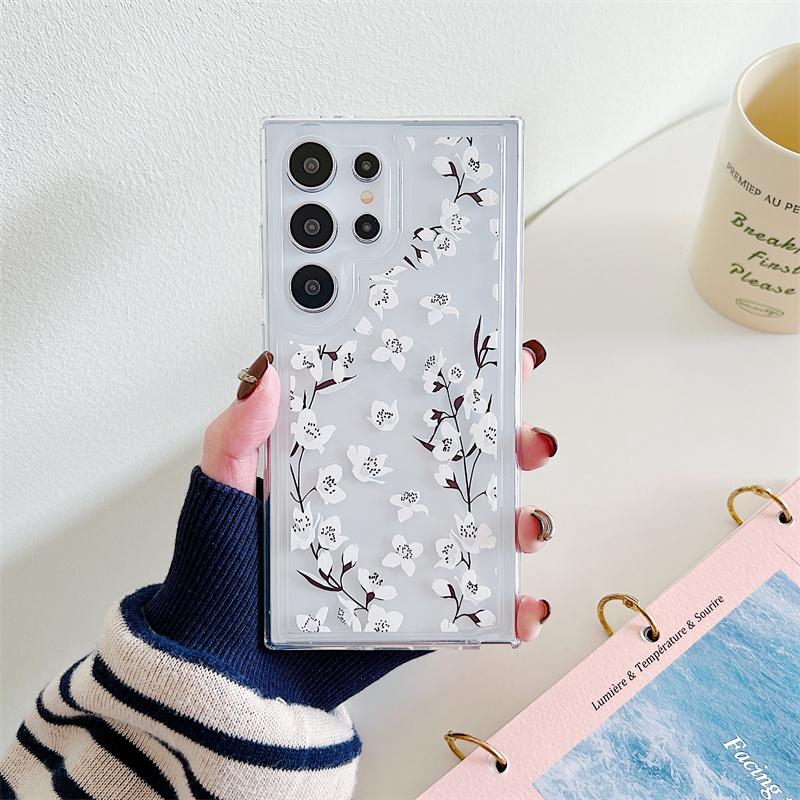 

Cute Floral Clear Case For Samsung Galaxy A35 A55 A15 A25 A54 A14 A24 A34 A53 A13 A23 A33 A73 A32 A52 A72 Soft TPU Back Cover For Samsung A13 4G іржавий