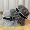 Bucket Letters Fisherman Hat Straw Hat Women Spring Summer Outing Shade Day System