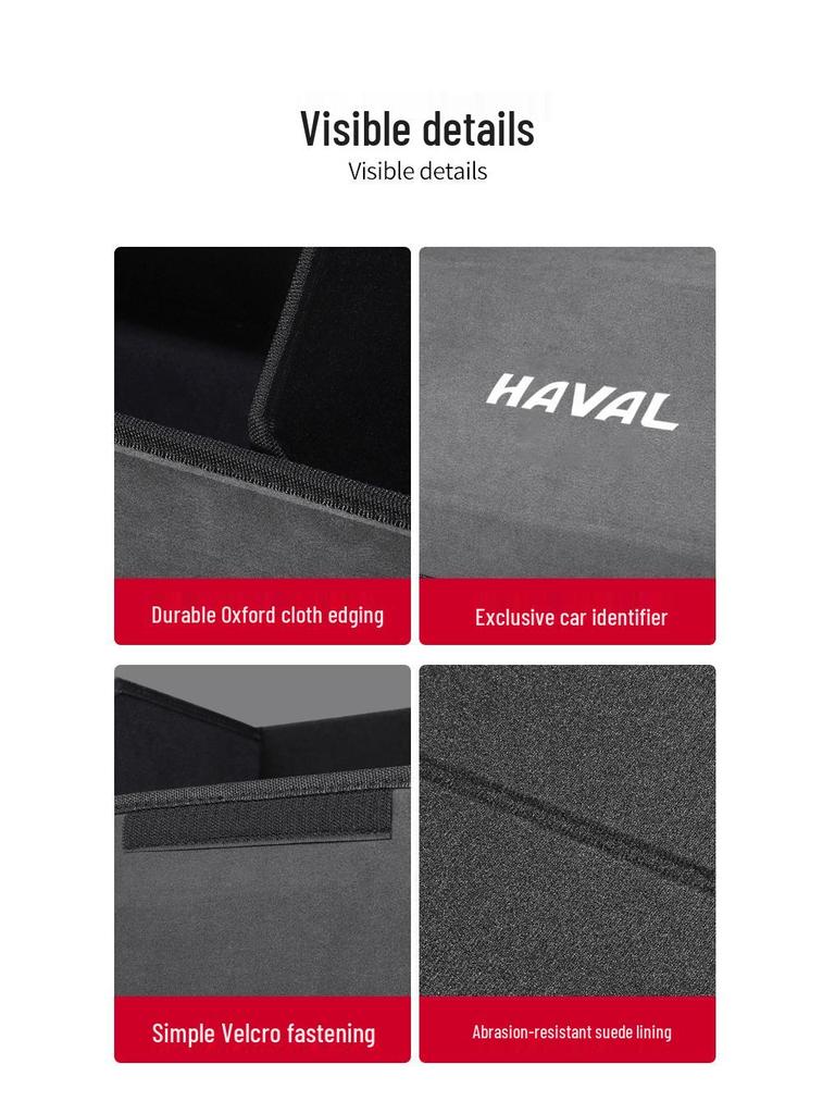 Compatible with Haval H6, H9, H5, M6, Big Dog, Menglong Xiaolong: Foldable Trunk Storage Box