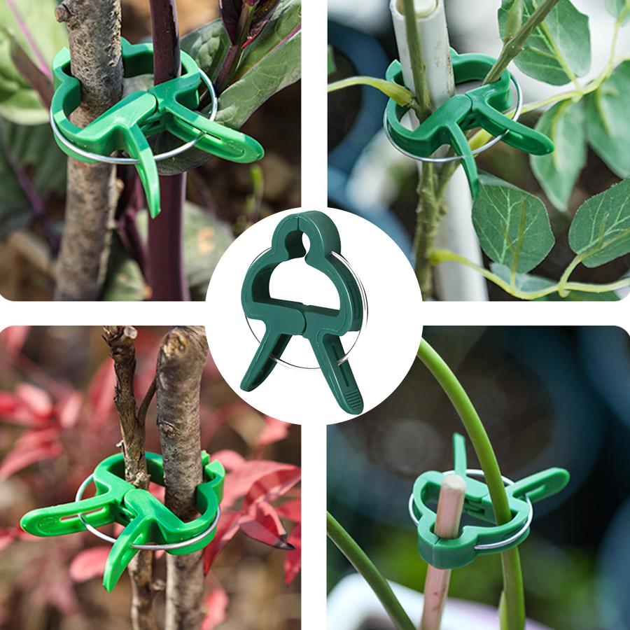 10 Plant Stem Fixing Clip Fruit Vegetable Cultivation Auxiliary Products Clip for Preventing Lodging Assisting Gardening Gadget