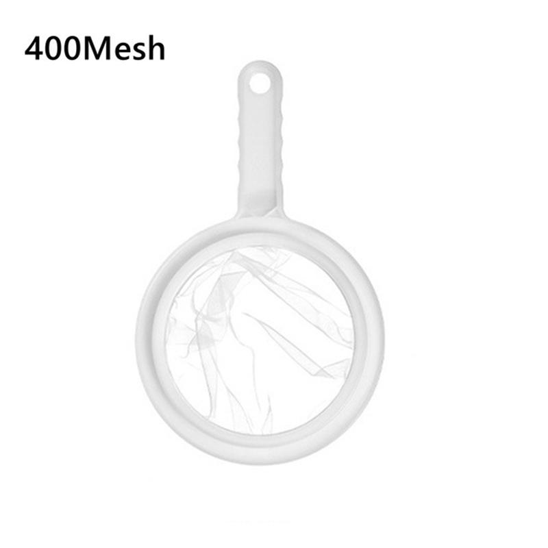 100/200/400 Mesh Strainer Spoon Hand-held Soya Milk Wine Milk Nut Filter Bag Nylon Filter Tea Coffee Strainers Kitchen Gadgets