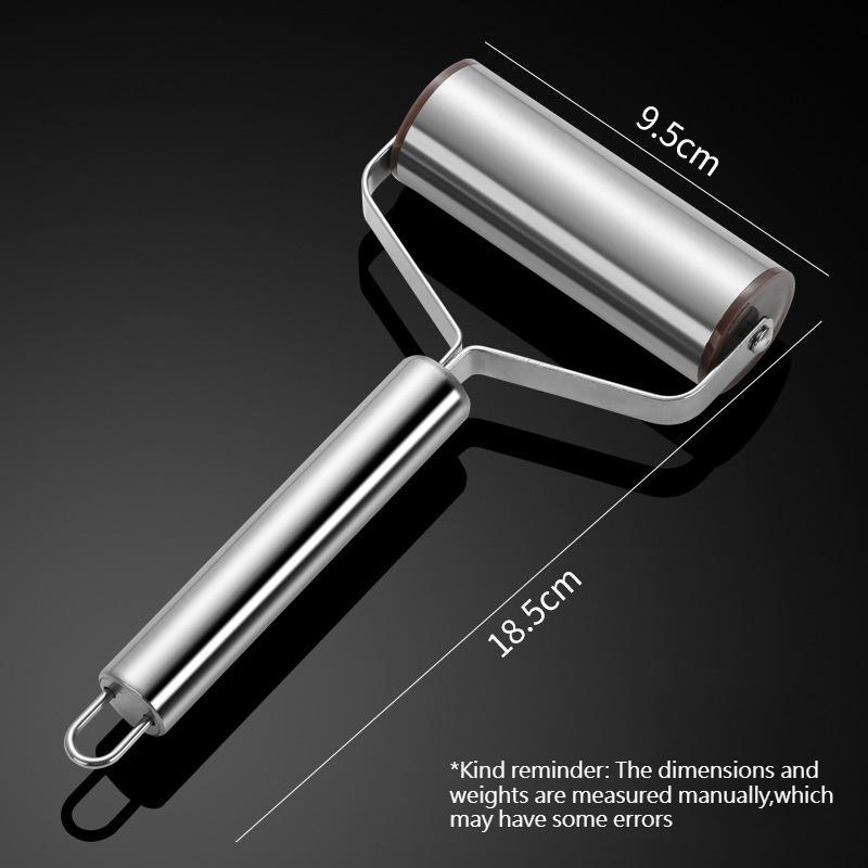 Creative Household Stainless Steel Dough Cutter Thickened Rolling Wheel Kitchen Tool Portable Noodle Slicer6