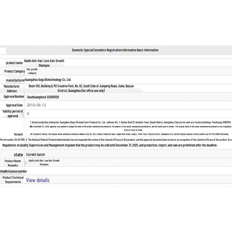 Adolph Ginger Repair Shampoo