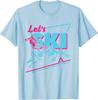 Retro 80er 90er Ski Grafik T-Shirt Vintage Neon Berg Schneesport T-Shirt