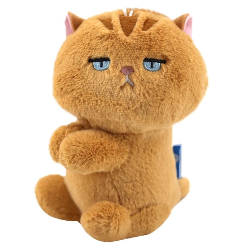 Adorable Kitty Clip Holder Multifunctional Fabric Cats Clip Pendant Keychain for Holding Small Objects in Place