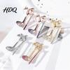Sparkling Brooch Pin Pin High Heels Bow Shape Lapel with Layered Rhinestone Rhinestones Women Badge for Suits Coats Bags Accessories Wear-resistant