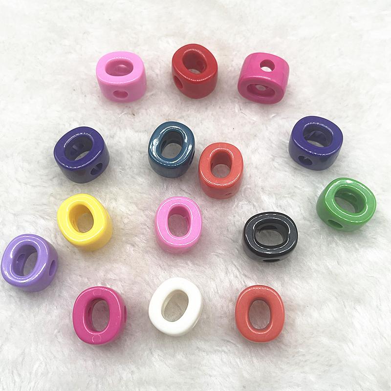 10pcs 20mm Mixed Alphabet Letter Beads Big Hole Charms Beads for Making Jewelry Diy Handmade Key Chain Accessories