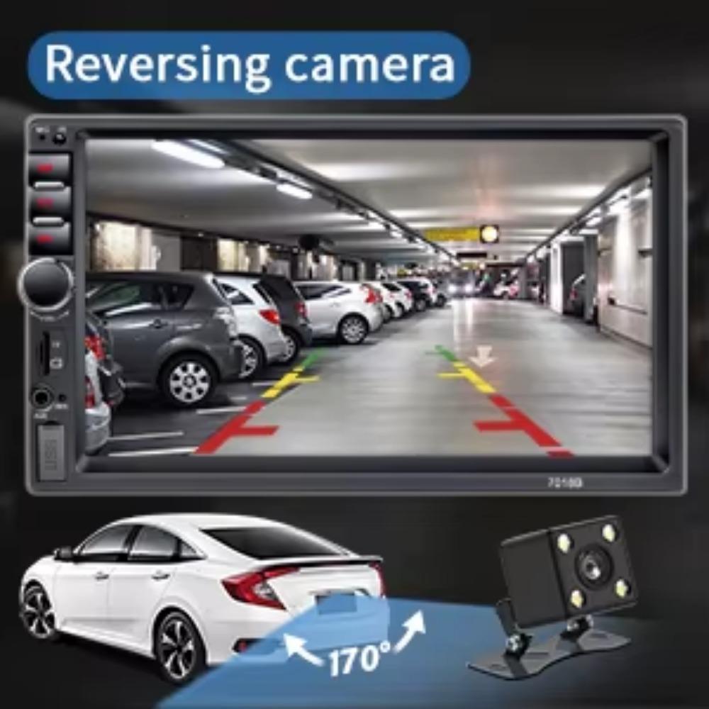 Universal 2 Din 7 Polegadas Tela Sensível Ao Toque Estéreo Auto Rádio Multimídia Player, Espelho Retrovisor Link/FM/TF/MP5 Áudio Do Carro