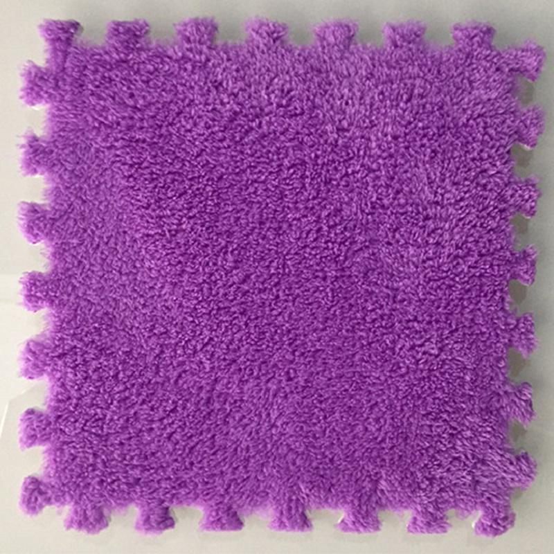 30*30 EVA Splicing Velvet Foam Pad Child Bedroom Treasure Crawling Mat
