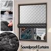 Winter Window Curtains Windproof Warm Soundproof Sunshade Thickened Polyester Curtains for Living Room Bedroom Sealed Curtains