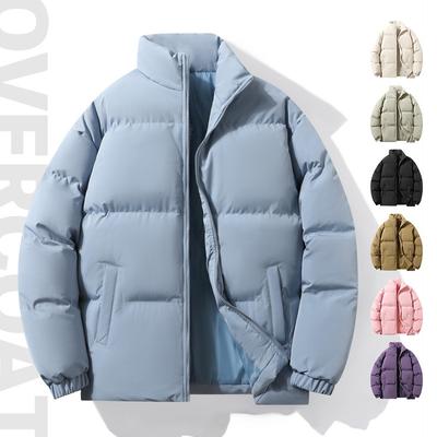 Cappotto imbottito di cotone invernale da uomo per giovani uomini taglia grande cappotto imbottito di cotone per amanti da uomo e da donna vento da porto spesso caldo tuta a pane