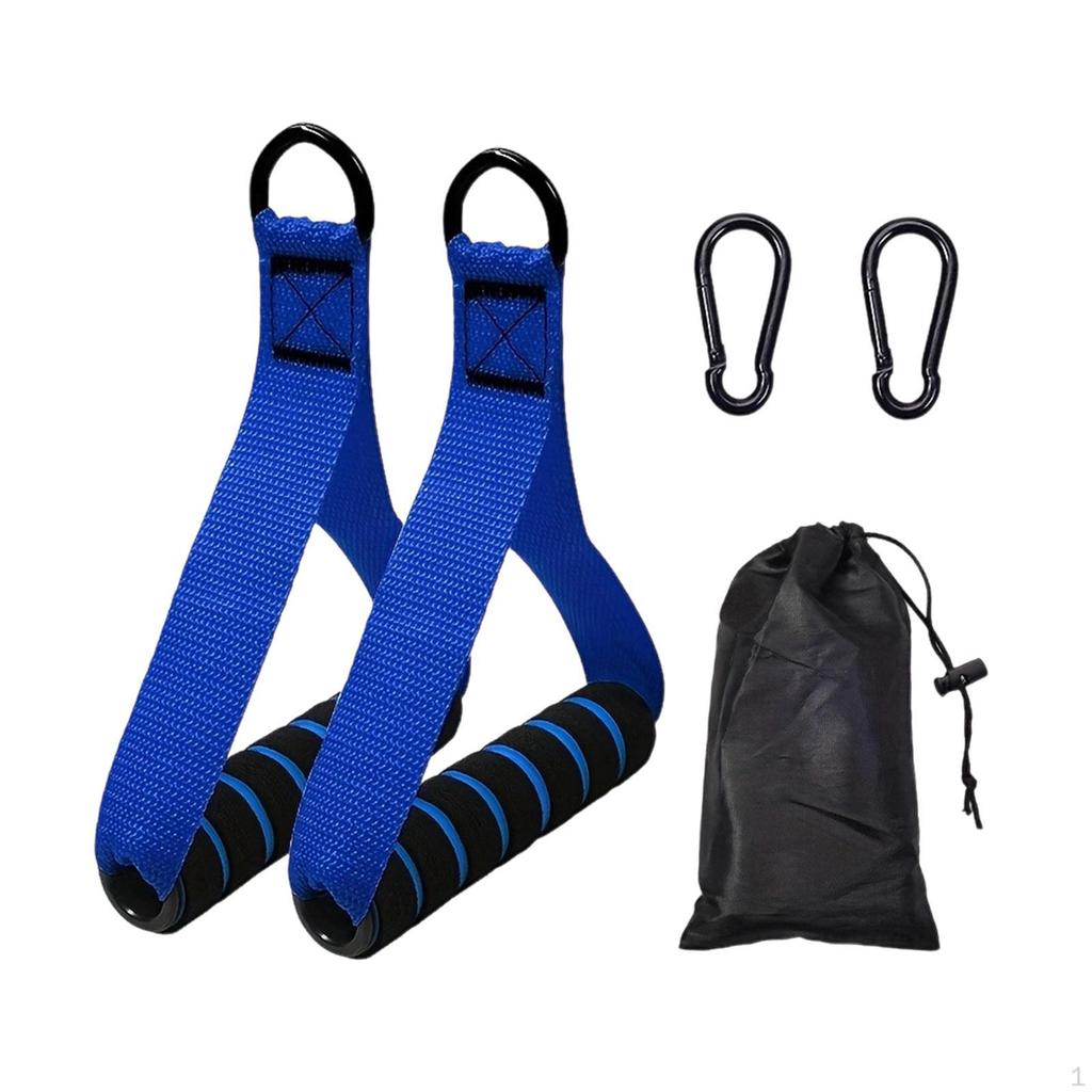 2 Exercise Handles for Resistance Bands, Strength Training Accessories, Pulley System, Heavy-duty